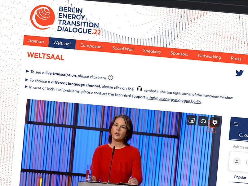 Berlin Energy Transition Dialogue 2022