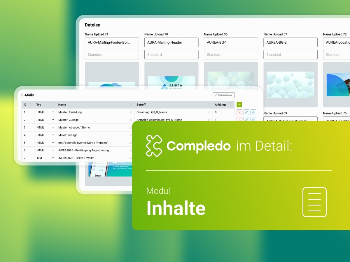 Inhalte zentral verwalten: Das Modul „Inhalte“ in Compledo